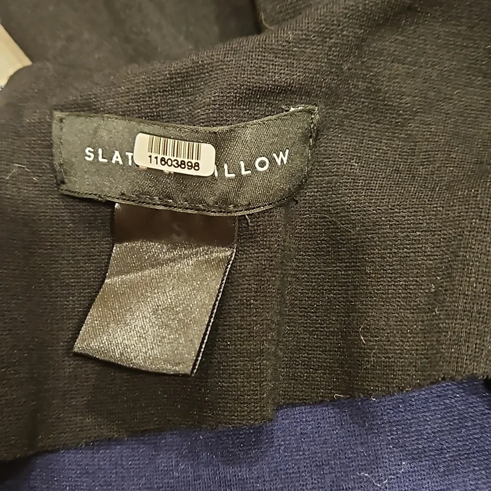 Slate & Willow Cap Sleeve Blue and Black Color Block Dress - Picture 9 of 10
